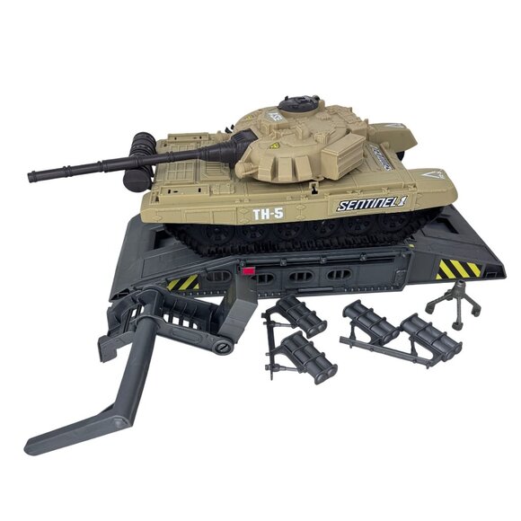 RARE TOYSRUS TRUE HEROES SENTINEL 1BATTLE BRIDGE DESERT TOY TANKACTION SET - Picture 1 of 9